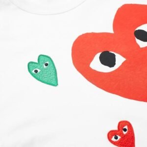 Comme Des Garcons Play Multi Logo Tee