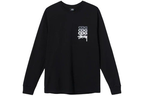 Stussy x CDG Dot .Black Sweatshirt